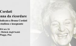 Bruna Cordati. Una donna da ricordare_ 9 maggio ore 16 @ Centro SMS