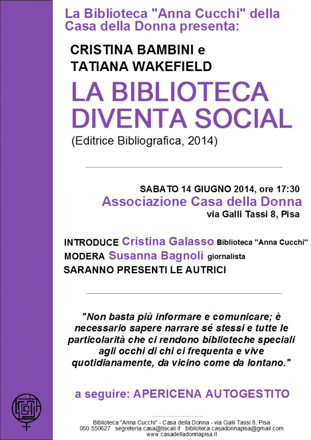 Biblioteca social 14 giugno 14