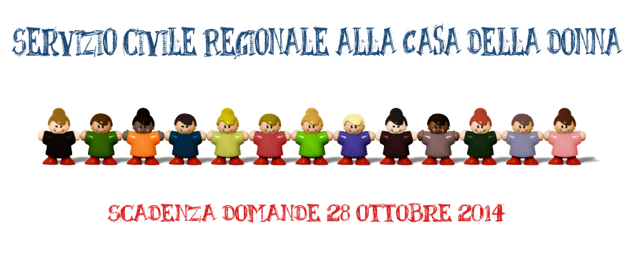 Servizio Civile Regionale alla Casa della donna (scadenza presentazione domande 28 ottobre)