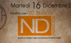 70 anni di “Noi Donne”: alla Casa un’iniziativa dedicata alla rivista