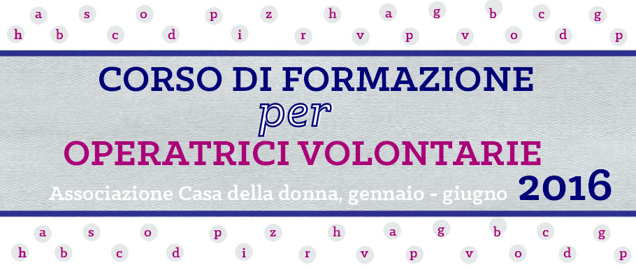Corso di formazione per operatrici volontarie