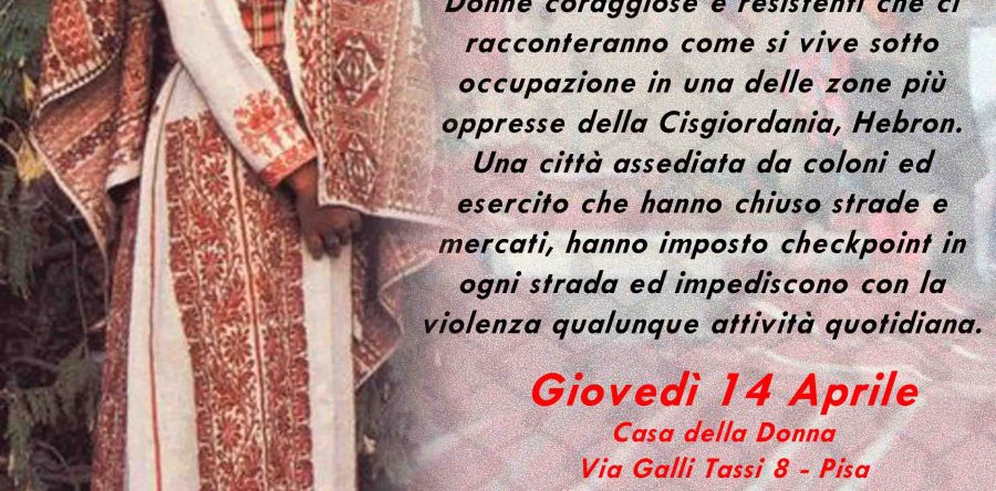 Le donne di Hebron ospiti alla Casa della Donna