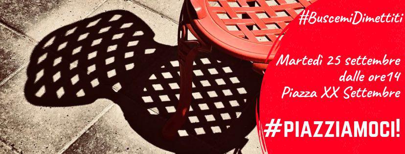 #BuscemiDimettiti, nuova mobilitazione sotto Palazzo Gambacorti