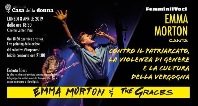 FemminilVoci, Emma Morton in concerto per la Casa della donna