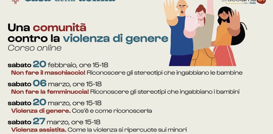Una comunità contro la violenza di genere, corso gratuito online