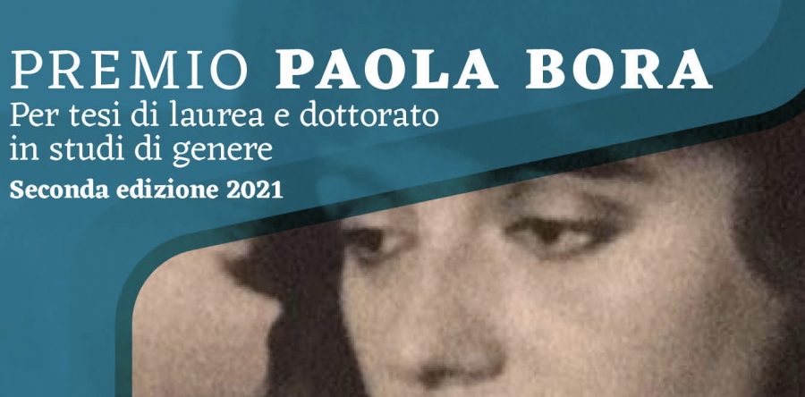 Seconda edizione del Premio “Paola Bora”: lunedì 21 marzo la cerimonia di premiazione