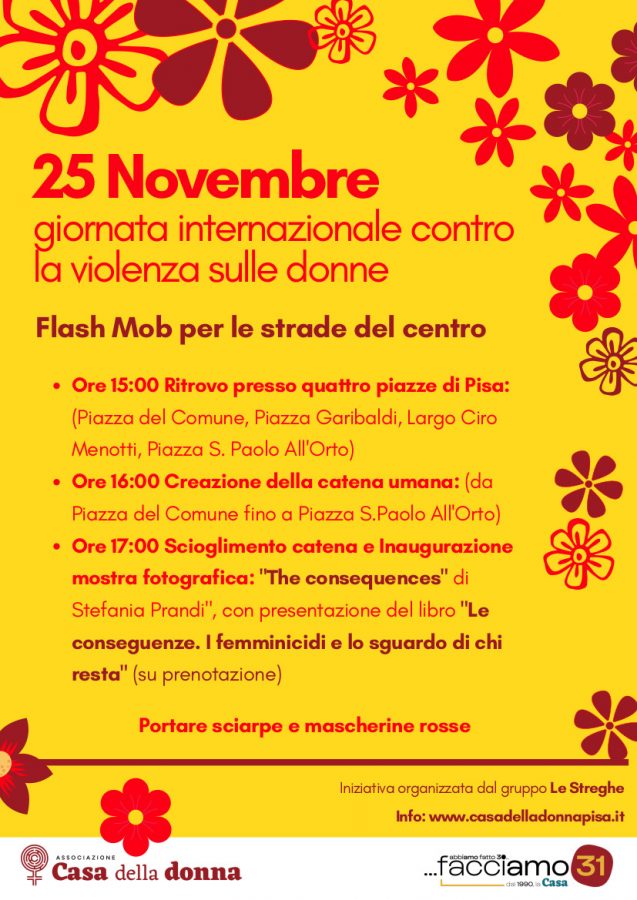 Locandina Fiorì Rossi 25 Novembre