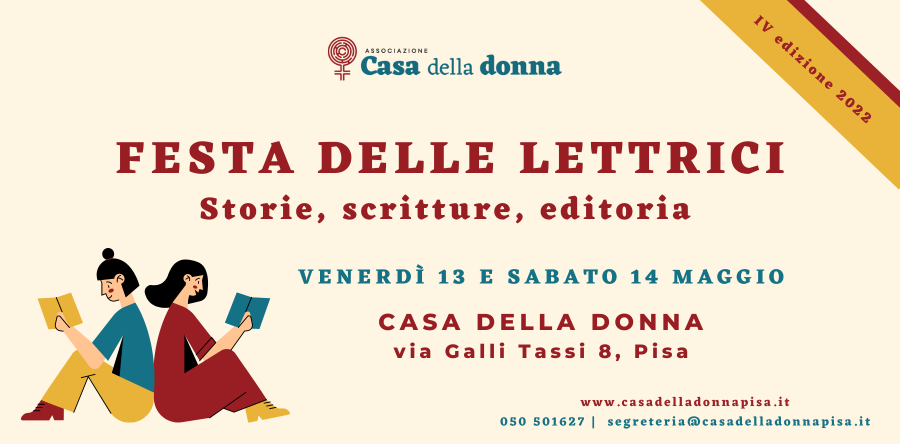 Torna la Festa delle Lettrici: il 13 e 14 maggio la quarta edizione
