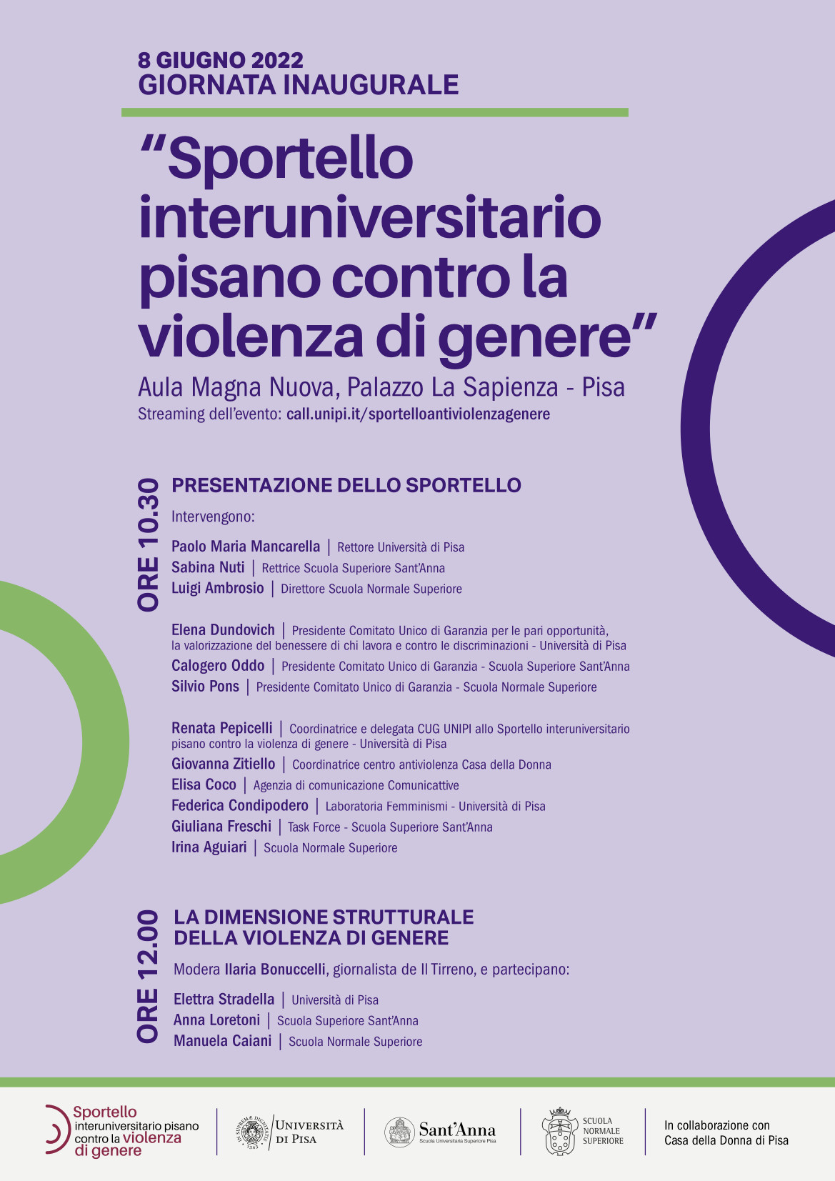 Sportello interuniversitario pisano contro la violenza di genere