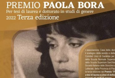 Premio “Paola Bora” in studi di genere, al via la terza edizione