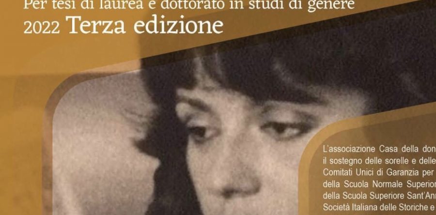 Terza edizione Premio “Paola Bora” in studi di genere: scadenza 20 gennaio
