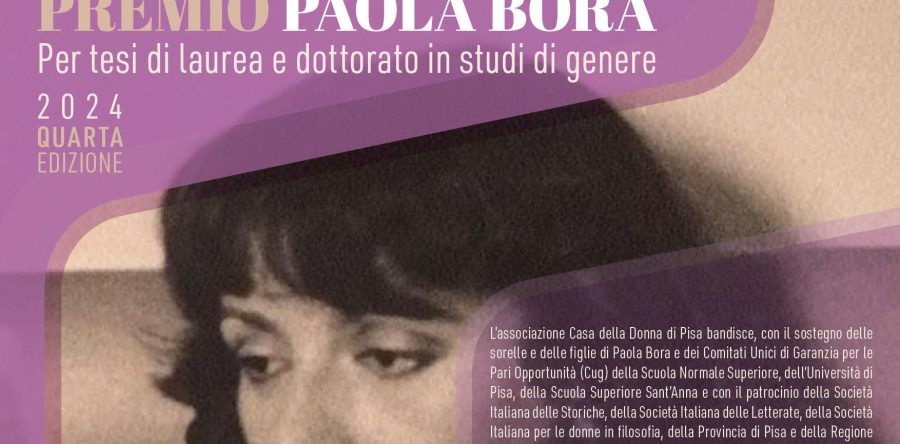 Quarta edizione del Premio “Paola Bora”: scadenza 30 aprile 2024