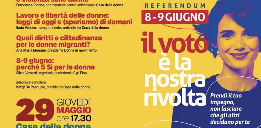 Lavoro, cittadinanza, libertà: 5 referendum per le donne