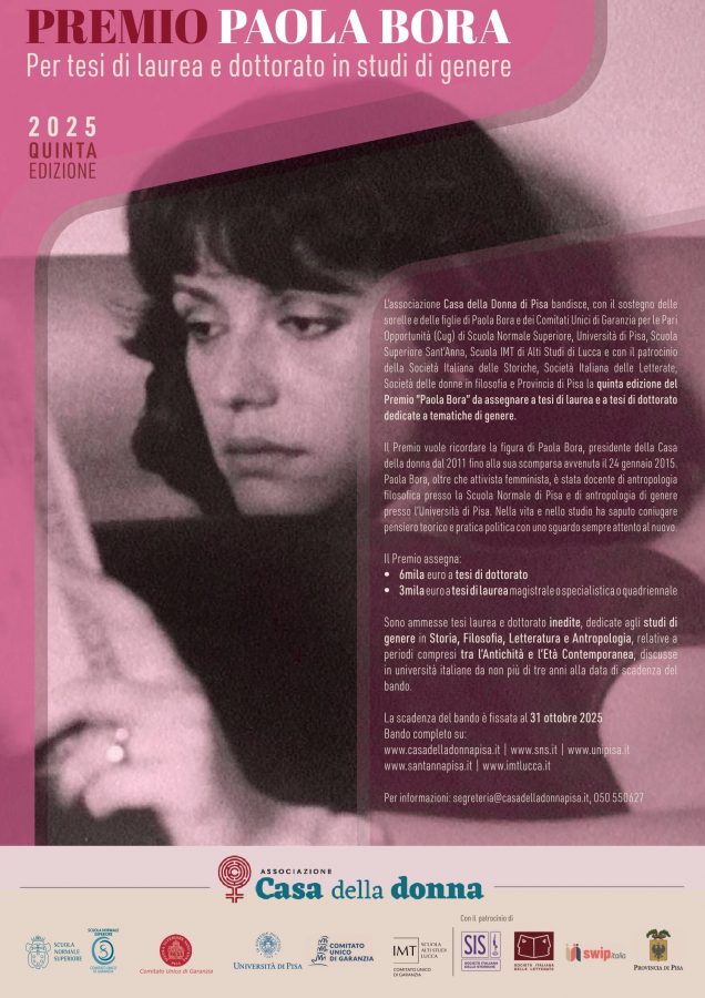 Locandina Premio Paola Bora 2025