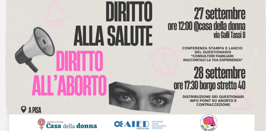 27-28 settembre: consultori, diritto all’aborto e alla salute