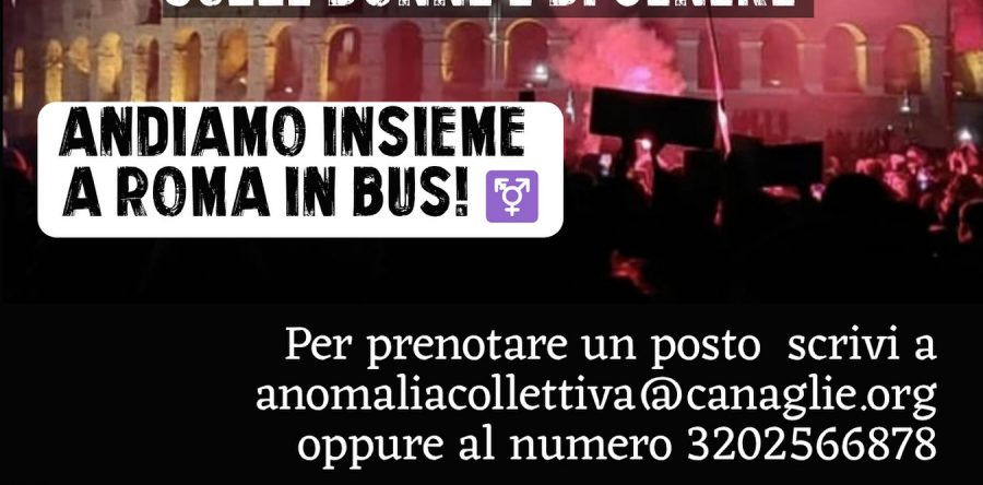 Non una di meno – pullman per Roma!