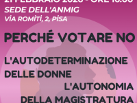 PERCHÈ VOTARE NO? L’autodeterminazione delle donne, l’autonomia della magistratura