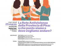 La Rete Antiviolenza della Provincia di Pisa: a che punto siamo e dove vogliamo andare?