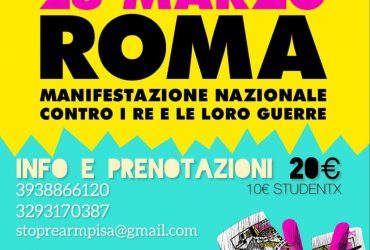 28 marzo a Roma: manifestazione nazionale “NO KINGS”: perché vogliamo dire NO ai RE e alle loro GUERRE!