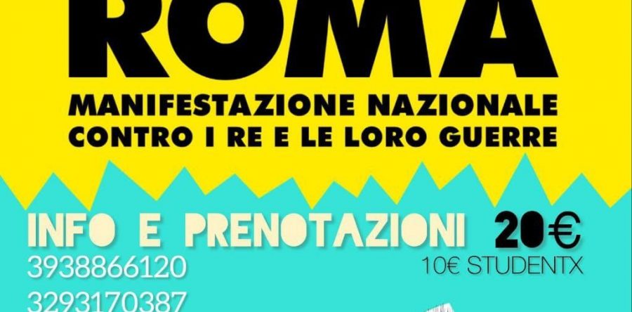 28 marzo a Roma: manifestazione nazionale “NO KINGS”: perché vogliamo dire NO ai RE e alle loro GUERRE!