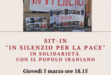 In silenzio per la pace: solidarietà al popolo iraniano