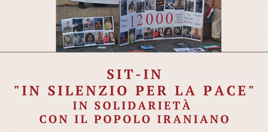 In silenzio per la pace: solidarietà al popolo iraniano