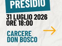 Presidio davanti al carcere Don Bosco