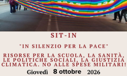 In silenzio per la pace: 8 ottobre alle 18:30 in Largo Ciro Menotti
